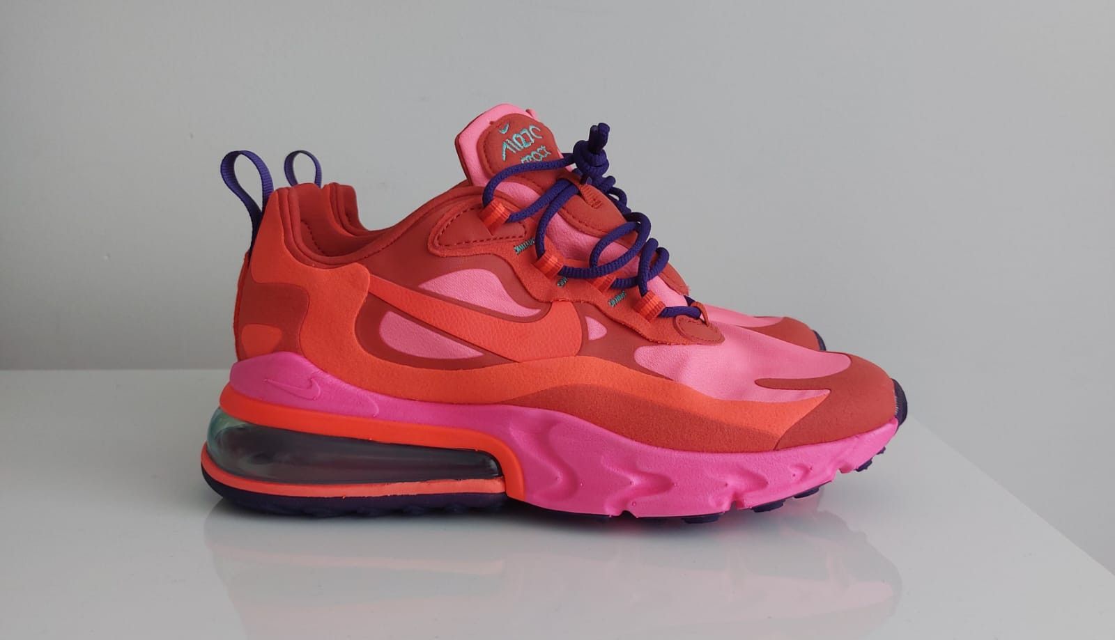 Nike Nike Air Max 270 React Mystic Red Size US 6.5 / IT 36.5 - 1 Thumbnail