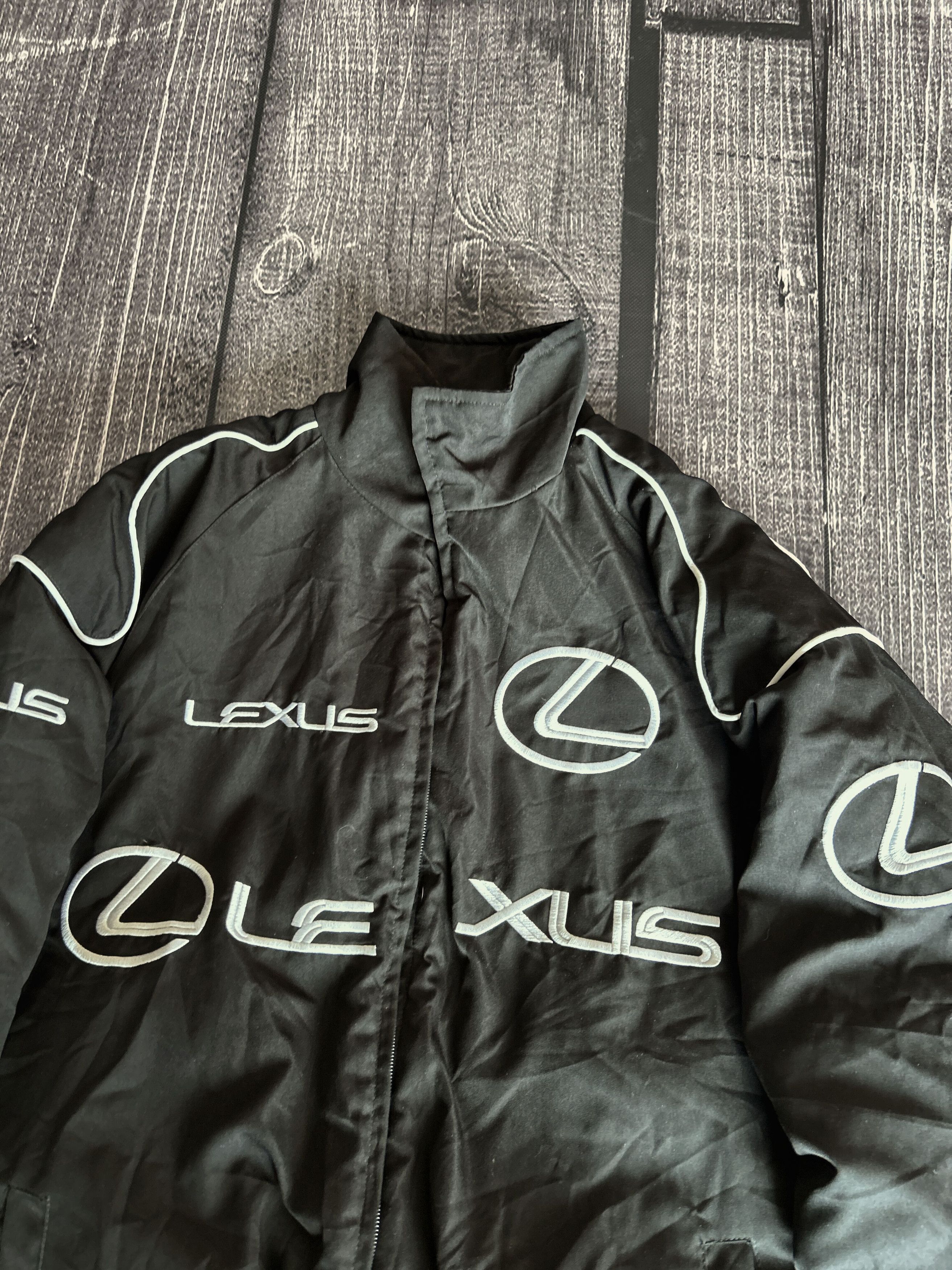 Vintage VTG Luxury Balenciaga Style Lexus Bomber Jacket 90s Size US XL / EU 56 / 4 - 3 Thumbnail