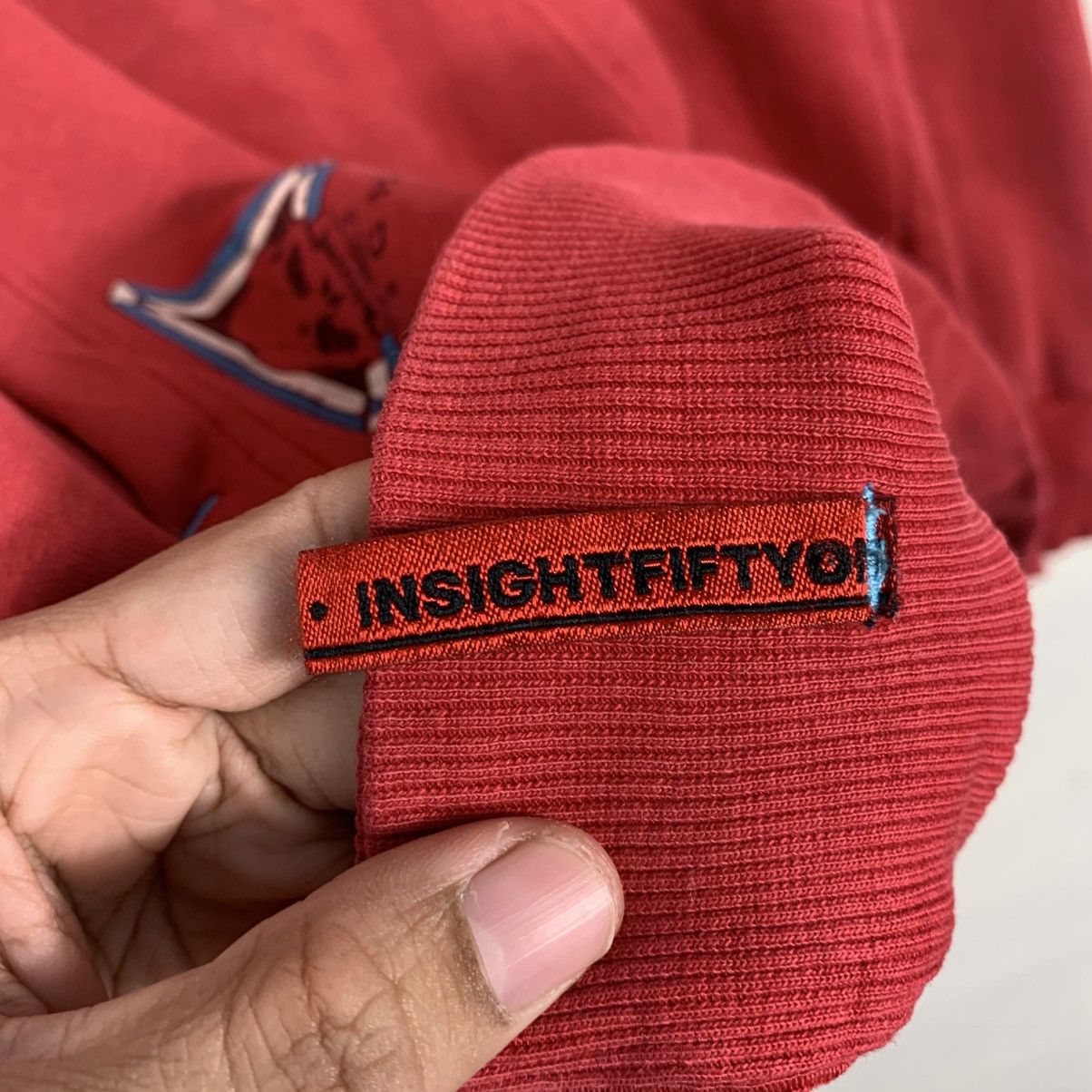 Japanese Brand Vintage Insight Fifty One Big Print Hoodie Size US S / EU 44-46 / 1 - 14 Thumbnail