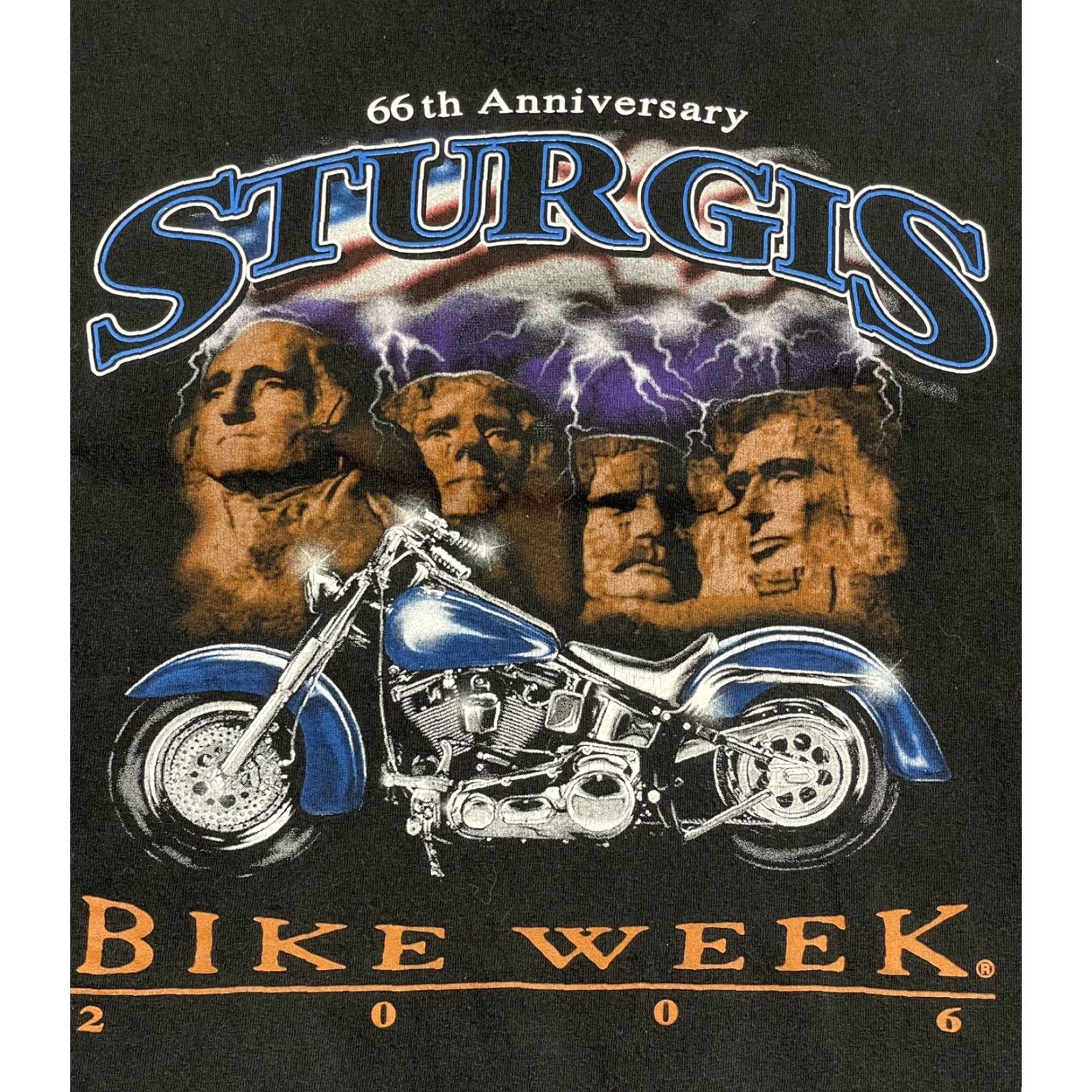 Vintage VINTAGE Sturgis T-Shirt Shirt 2XL Black Unisex Adults Crew Neck Harley 66th Anniversary 2006 Bike Week Size US XXL / EU 58 / 5 - 3 Thumbnail