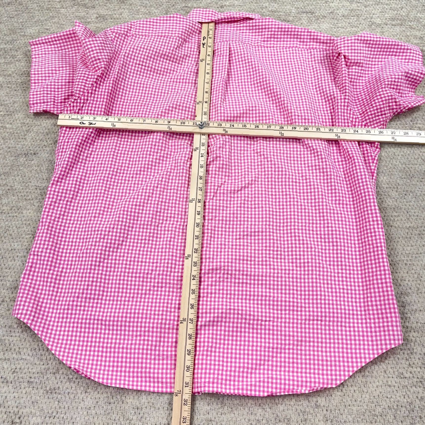 Ralph Lauren Ralph Lauren Shirt Men XL Pink Check Button Up Classic Fit Camp Gingham Cotton Size US XL / EU 56 / 4 - 7 Thumbnail