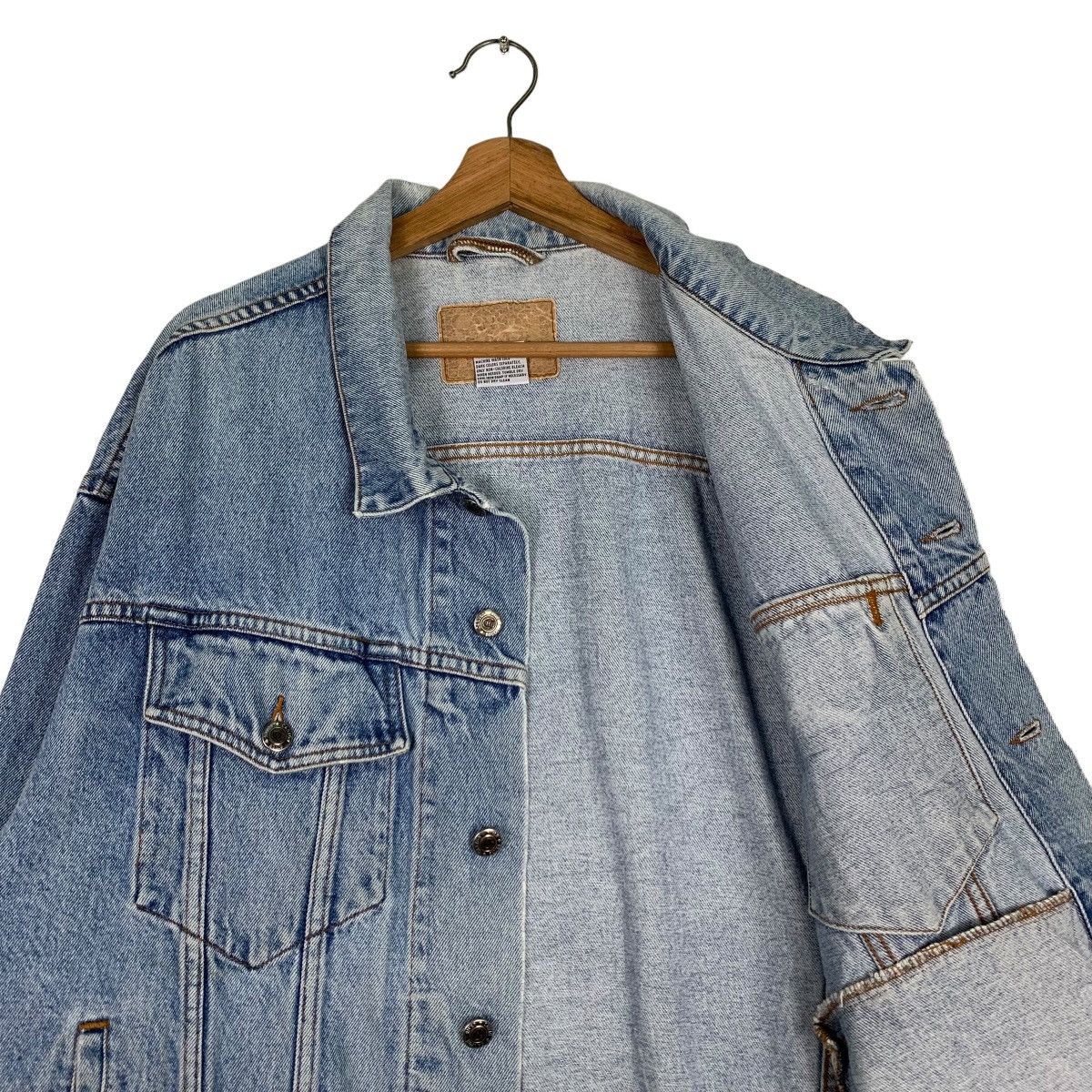 Vintage CANYON RIVER BLUES Trucker Washed Denim Jacket #0512-C23 Size US L / EU 52-54 / 3 - 8 Thumbnail