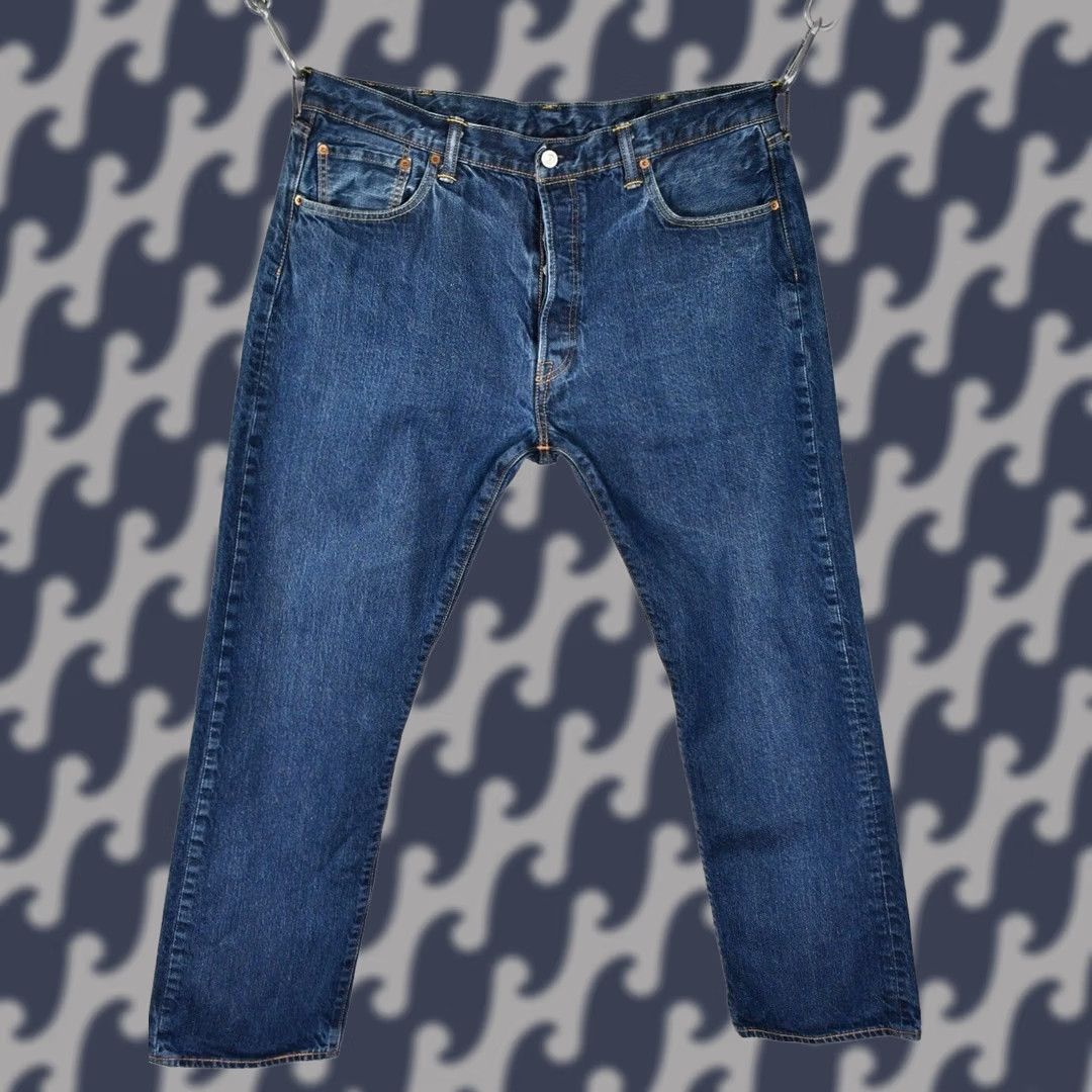 Levi's LEVI'S 501 Jeans Men W40/L32 Straight Denim Blue Cotton Regular Classic 00501-0162 Vintage-Yes? 501 Series 00501-0162 Size US 40 / EU 56 - 1 Thumbnail