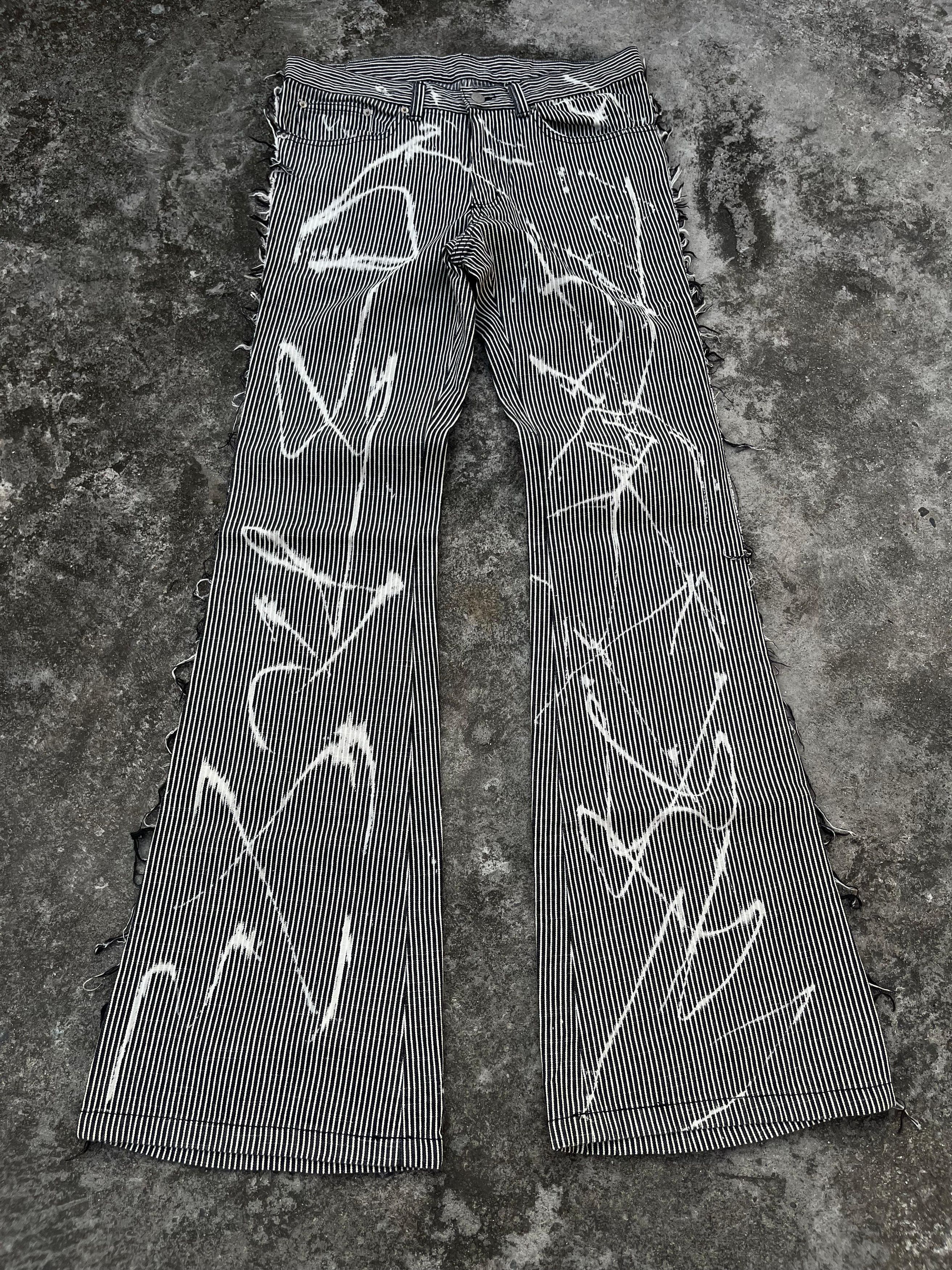 Tornado Mart 💥Rare💥Tornado Mart Hickory Flared Pants Size US 32 / EU 48 - 2 Thumbnail