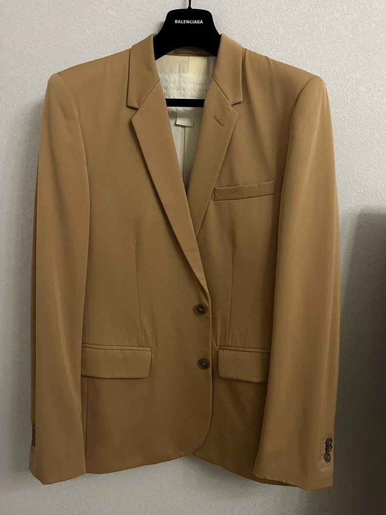 Maison Margiela Maison Margiela H&M Beige Blazer- dmc Size US L / EU 52-54 / 3 - 1 Thumbnail