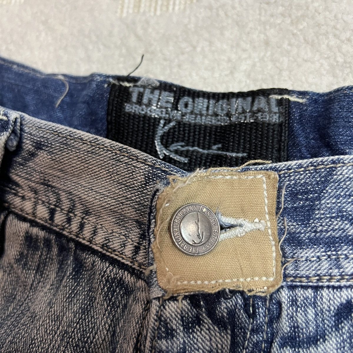 Karl Kani Vintage Grail 90s Karl Kani Embroidered Denim Jeans Size US 34 / EU 50 - 8 Thumbnail