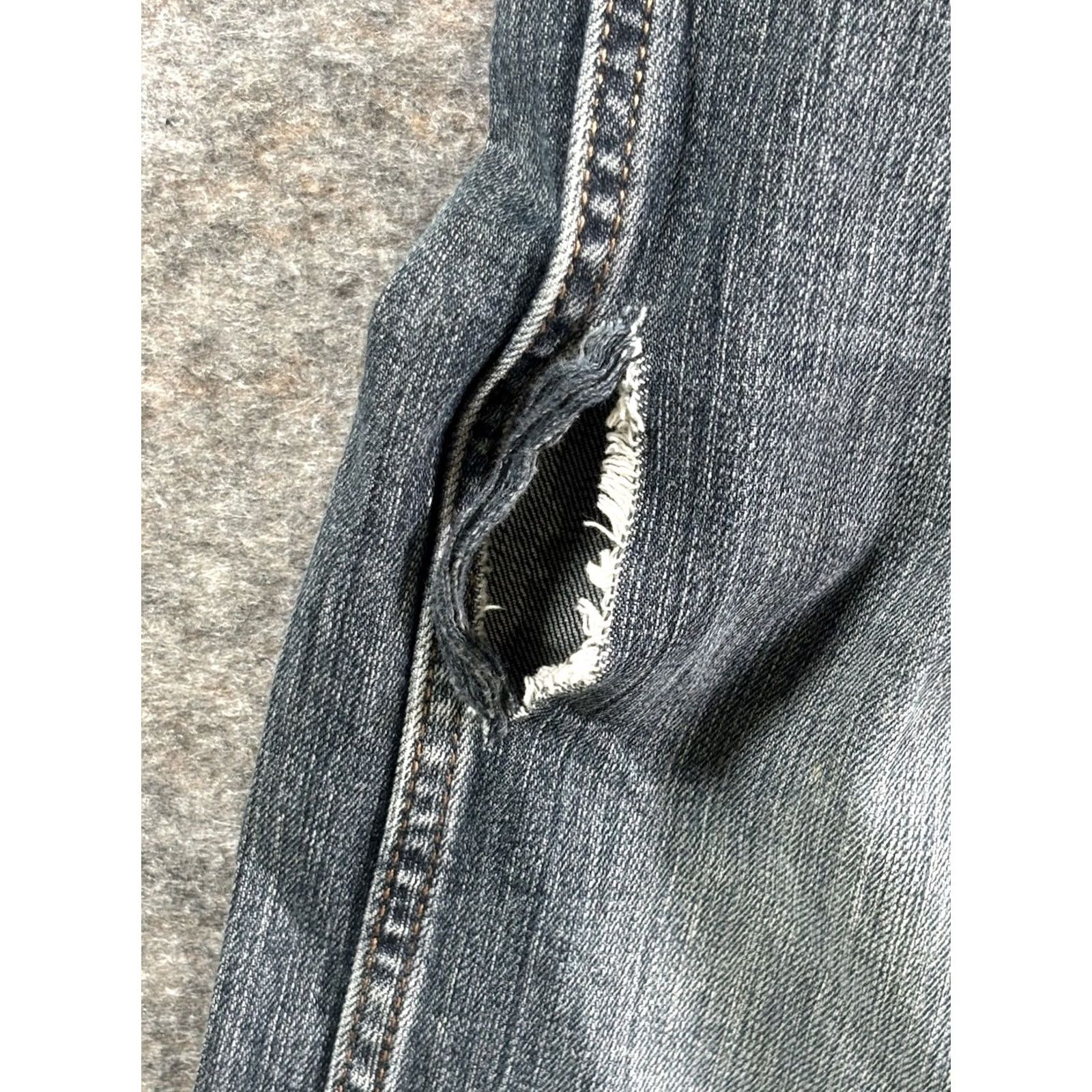 Wrangler Wrangler Retro Jeans Men's Cowboy Workwear Relaxed Bootcut 33x34 Denim Blue Distressed 5-Pocket Jeans Regular Mens Size US 33 - 3 Thumbnail