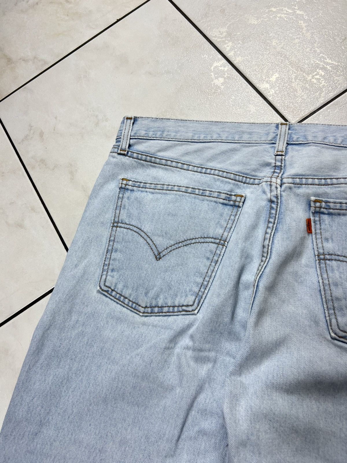 Levi's Vintage 90s Levi’s 615 02 orange tab jeans baby blue denim Size US 38 / EU 54 - 17 Thumbnail