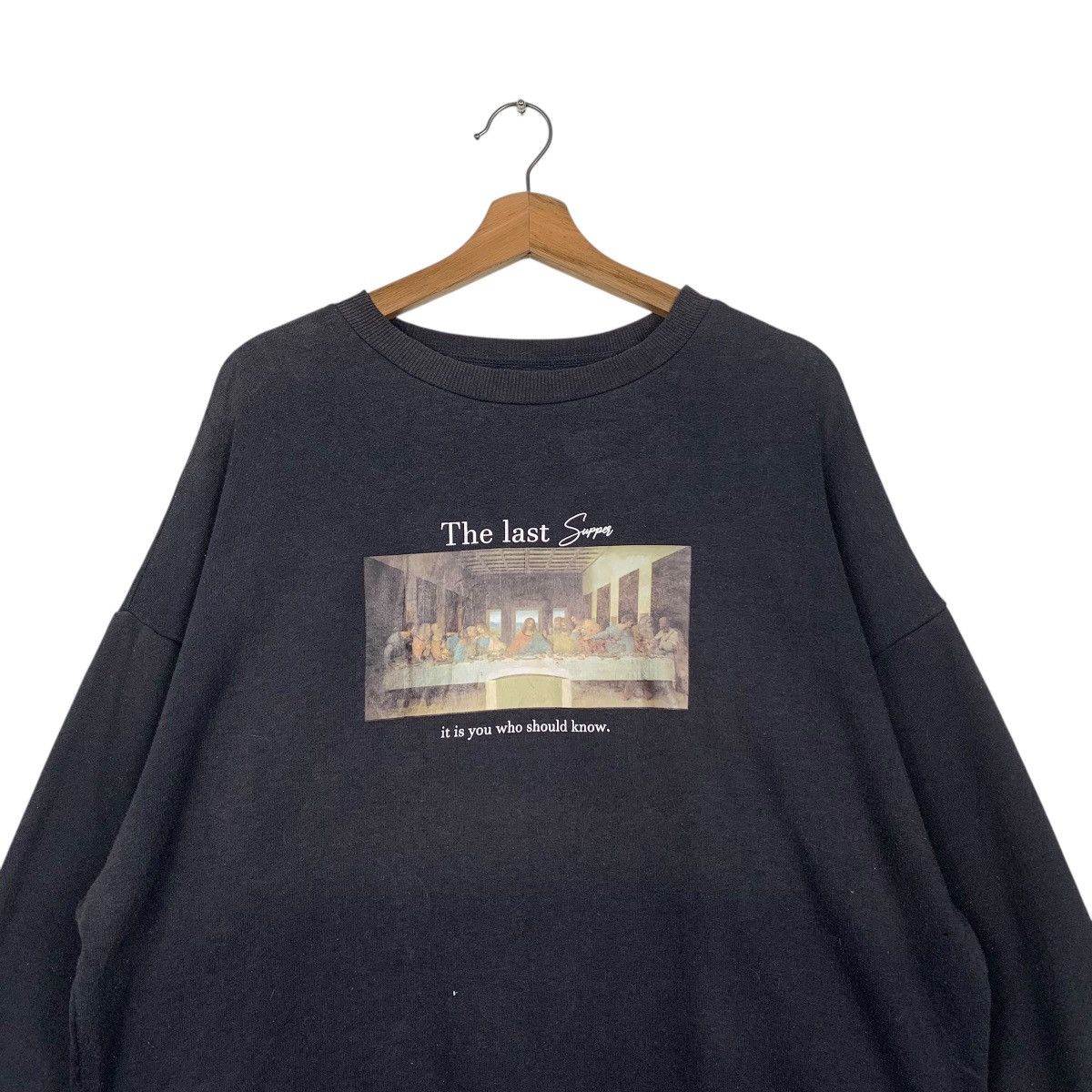 Japanese Brand Jesus The Last Supper Sweatshirt Size L / US 10 / IT 46 - 2 Thumbnail