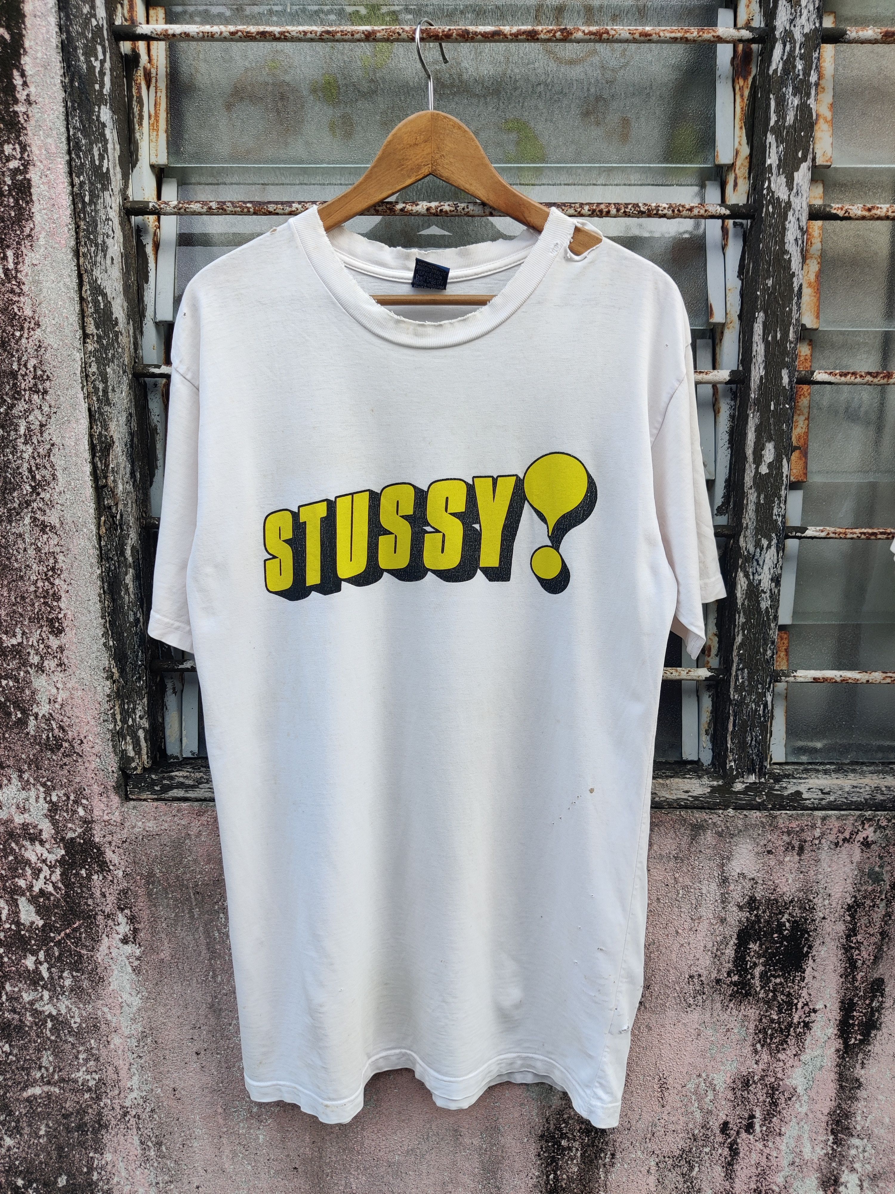 Stussy Vintage Distressed Stussy USA Made T-Shirt Size US M / EU 48-50 / 2 - 2 Thumbnail