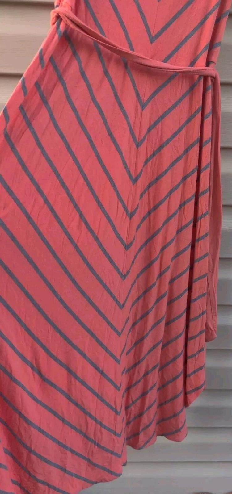 Other Liz Lang Maternity Womens Size XS TP Maxi Dress Orange Gray Size XS / US 0-2 / IT 36-38 - 6 Thumbnail