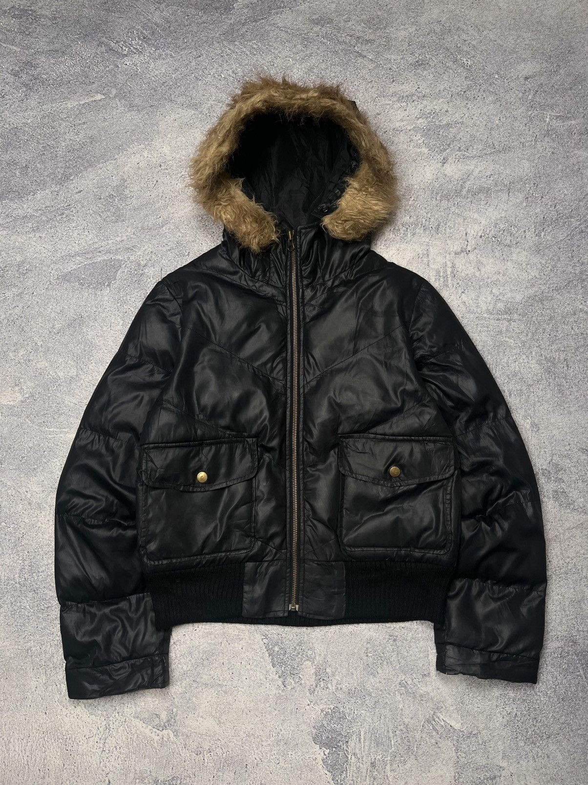 Japanese Brand Racoon Fur Puffer Jacket LGB Style Size US M / EU 48-50 / 2 - 1 Thumbnail