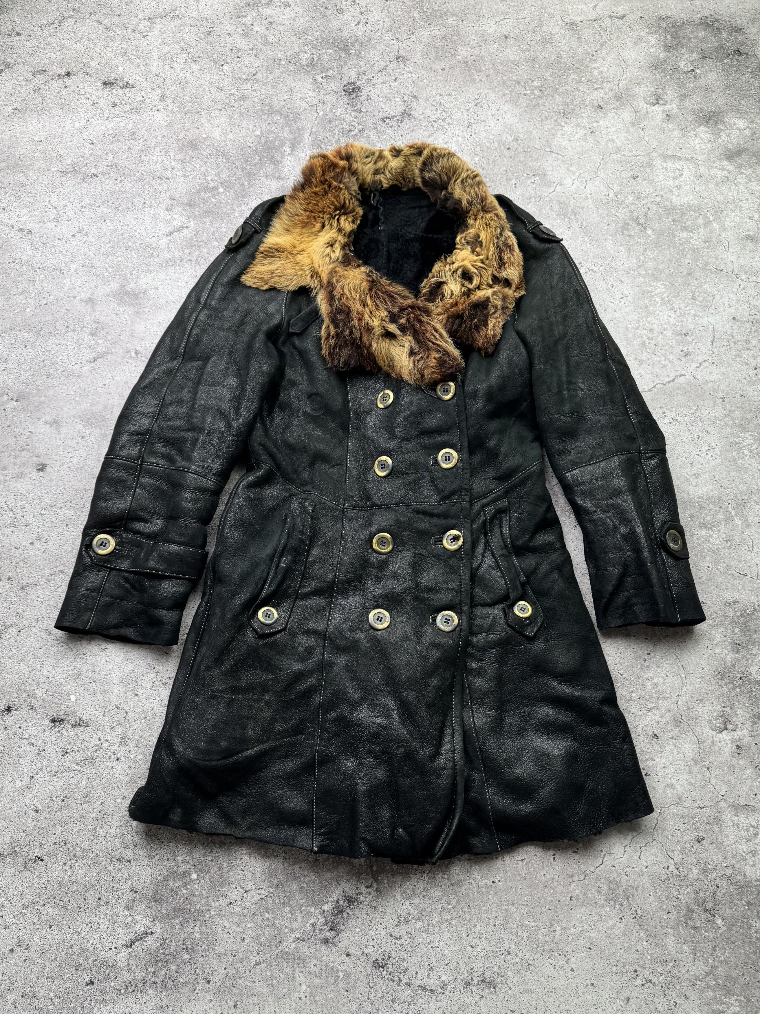 f*0様 HARAJUKU MOTHER LEATHER TRENCH COAT Genuine Leather × Japanese Brand Harajuku Mother Leather