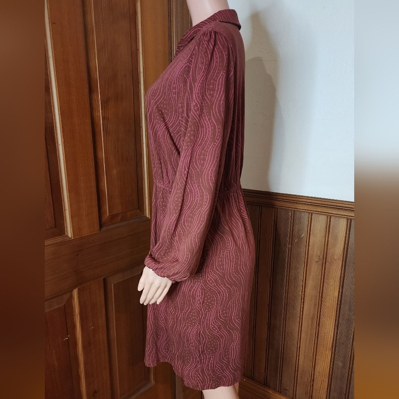 Gudrun Sjoden NWOT Gudrun Sjoden Pink Brown Collared Shirt Dress XL Size XL / US 12-14 / IT 48-50 - 2 Thumbnail