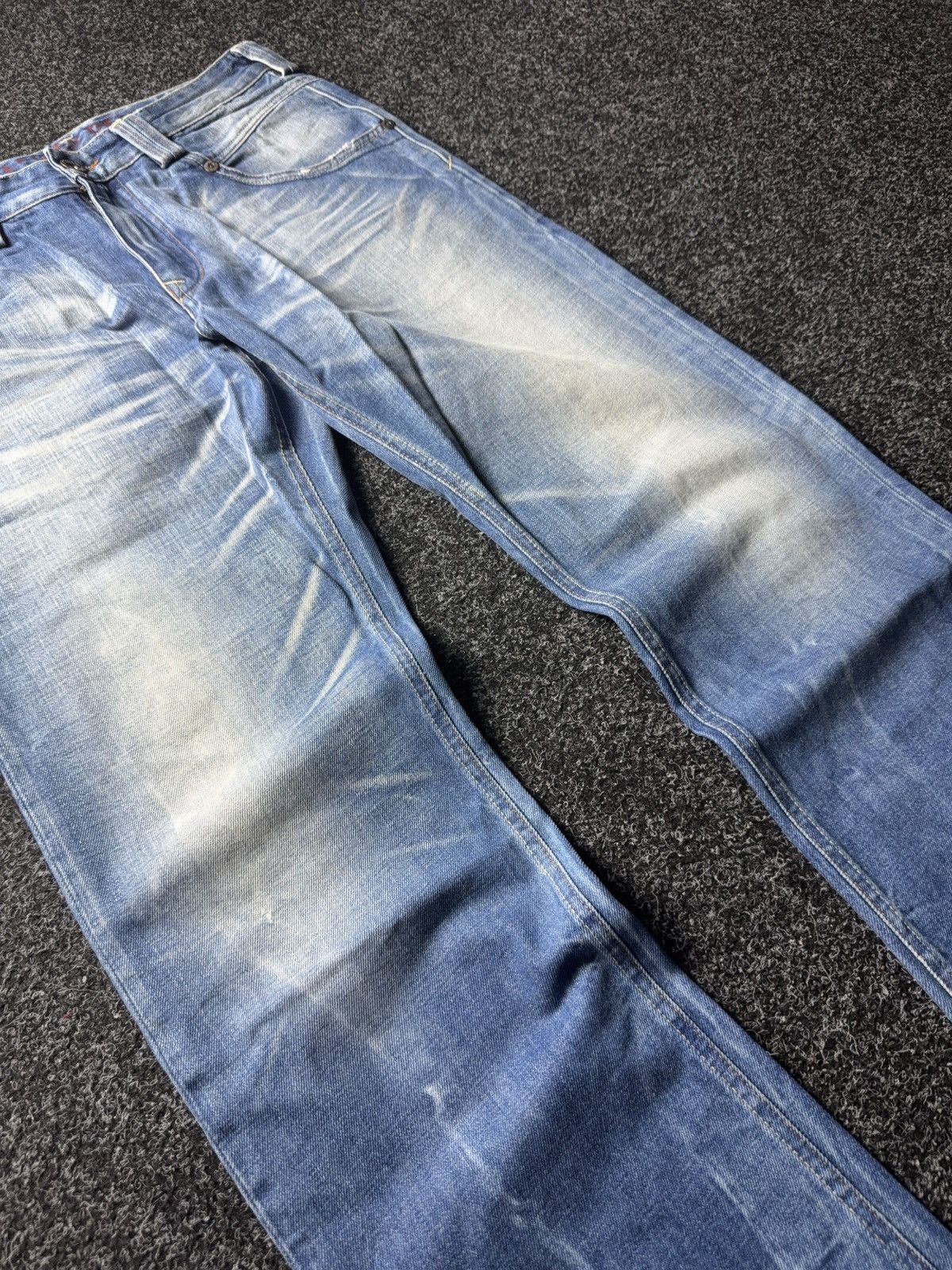 Tommy Hilfiger 00s Y2K Hilfiger Denim Y2K Vintage Faded Straight Jeans Size US 32 / EU 48 - 5 Thumbnail