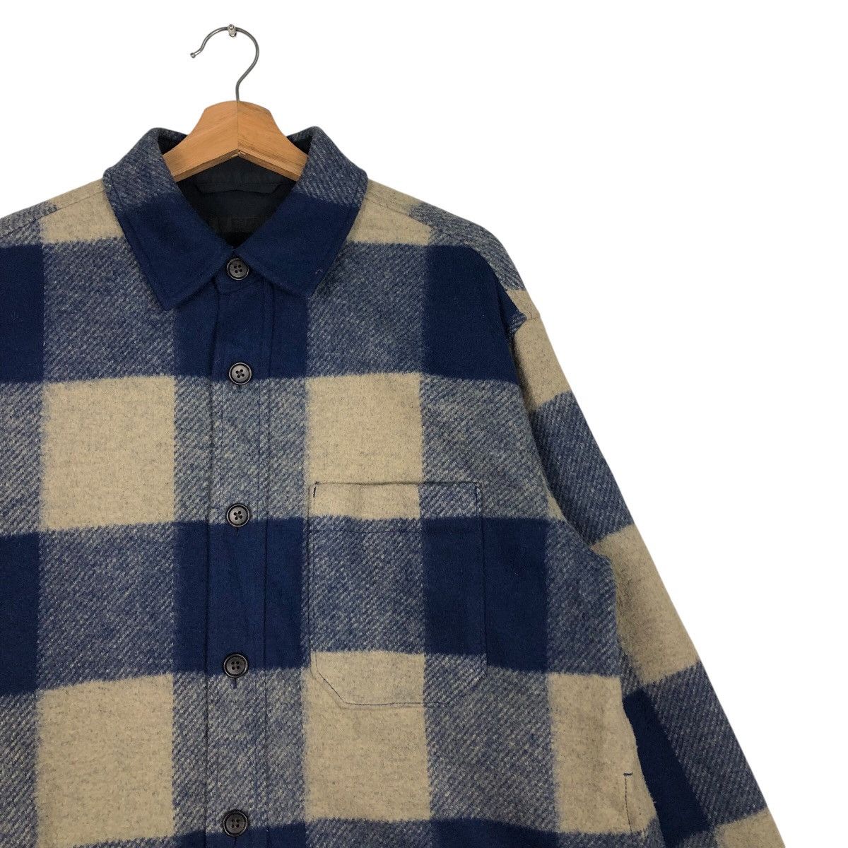 Flannel Vintage Chore Wool Jacket Uniqlo Issey Miyake Tartan Design Size US L / EU 52-54 / 3 - 7 Thumbnail