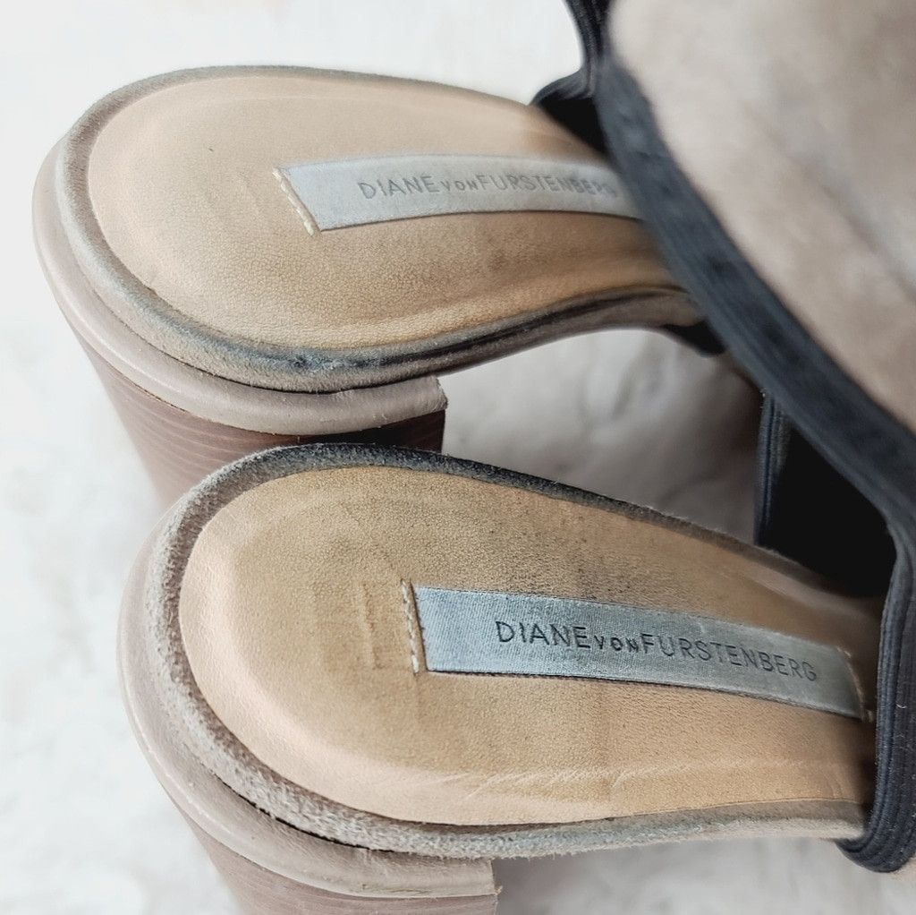 Diane von Furstenberg Diane Von Furstenberg leather peep toe ankle bootie heel 7.5 Size US 7.5 / IT 37.5 - 5 Thumbnail