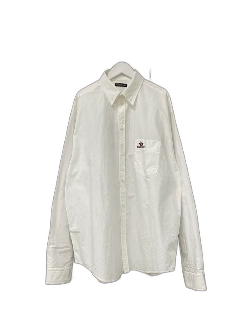 Balenciaga Balenciaga White Long Sleeve Shirt-2506 Size US M / EU 48-50 / 2 - 1 Thumbnail