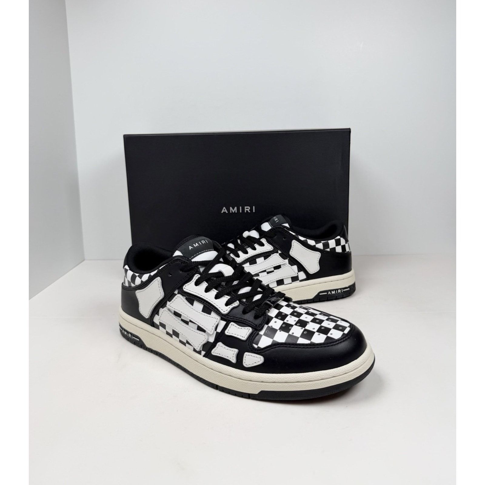Amiri Size 41EU/8US - Amiri Skel Top Low Checkered NEW Size US 8 / EU 41 - 2 Thumbnail