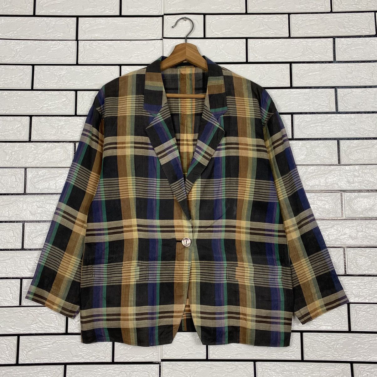 Burberry 📌Vintage Chore Jacket Burberrys Tartan Design Check Size US M / EU 48-50 / 2 - 2 Thumbnail
