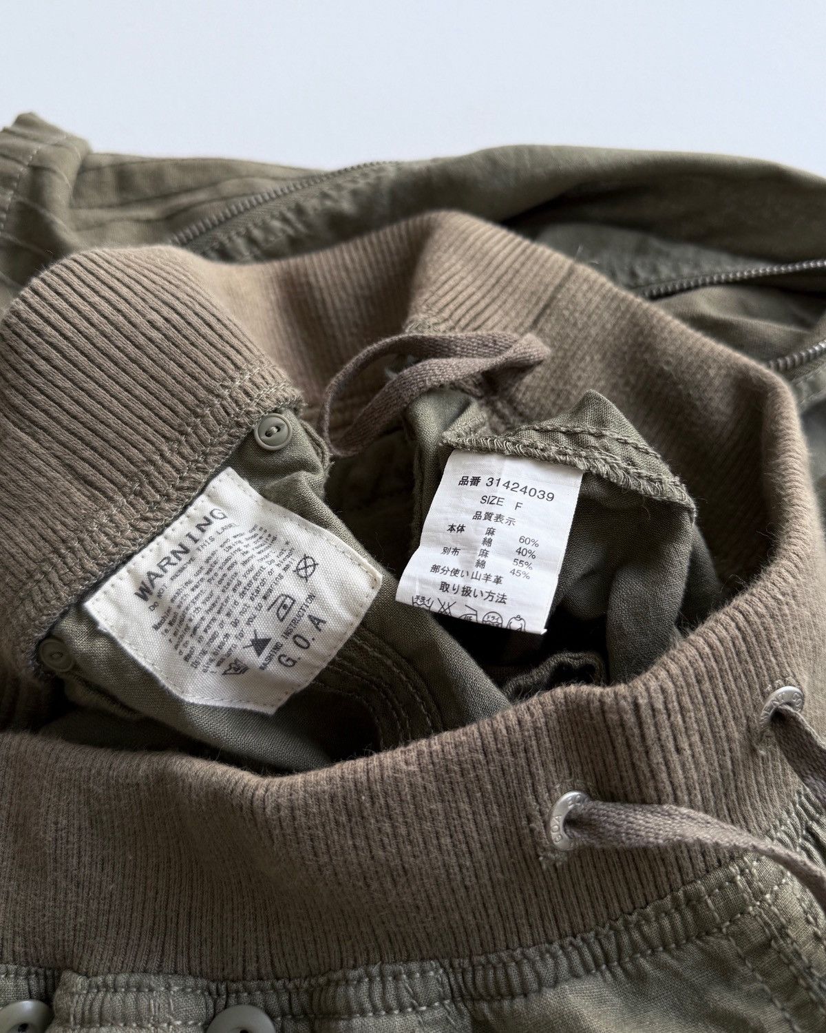 Japanese Brand GOA LINEN MILITARY MULTI-ZIP MAXI SKIRT Size 28" / US 6 / IT 42 - 11 Thumbnail