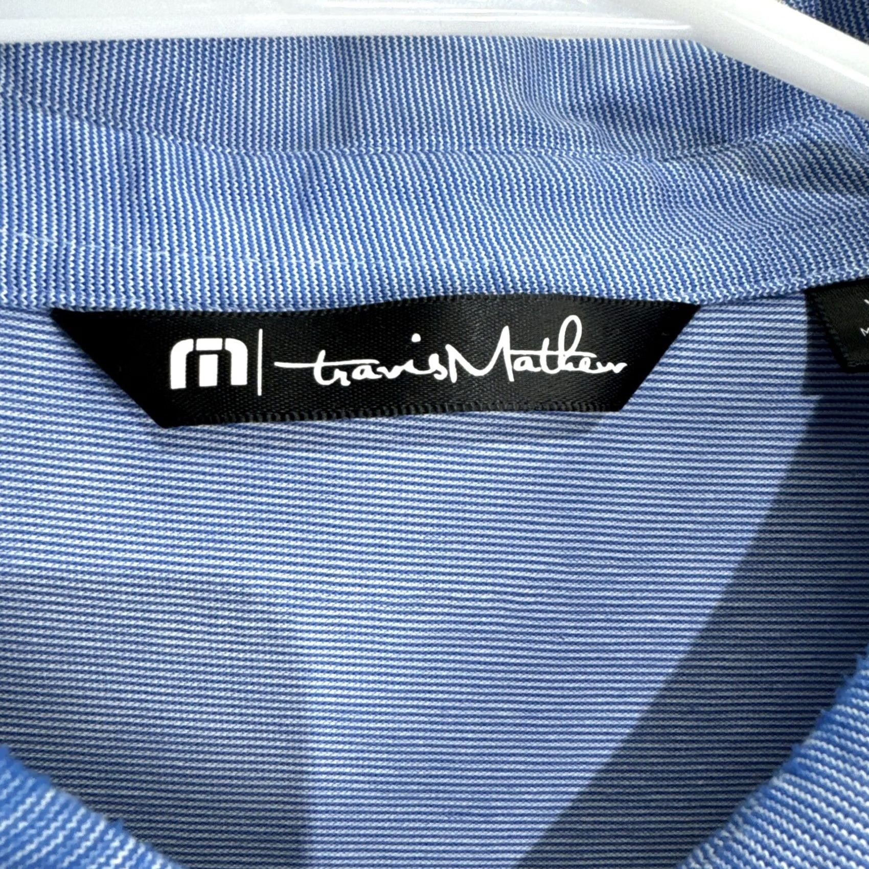 TravisMathew Travis Mathew Performance Polo Shirt Men's XL Blue Lightweight Golf Cotton Size US XL / EU 56 / 4 - 2 Thumbnail