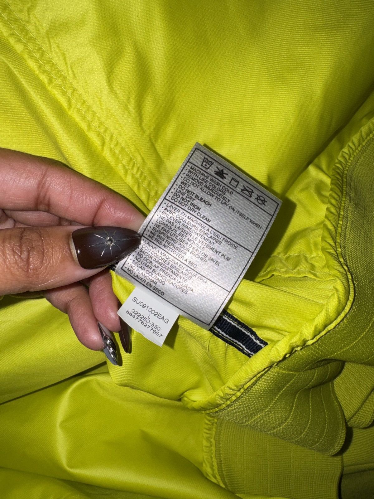 Nike Nike Men’s Neon Yellow Full-Zip Windbreaker Jacket – Size L Size US L / EU 52-54 / 3 - 5 Thumbnail