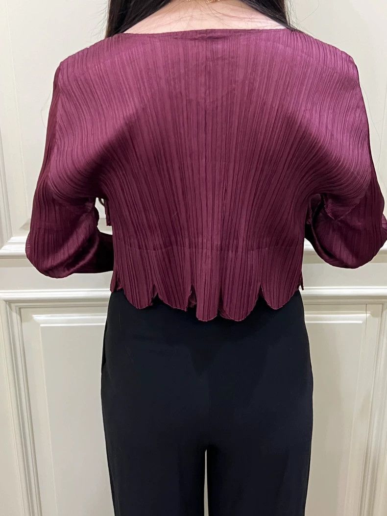 Issey Miyake issey miyake size:3 Petal-pleated cardigan Size XXS / US 00 / IT 34 - 2 Thumbnail