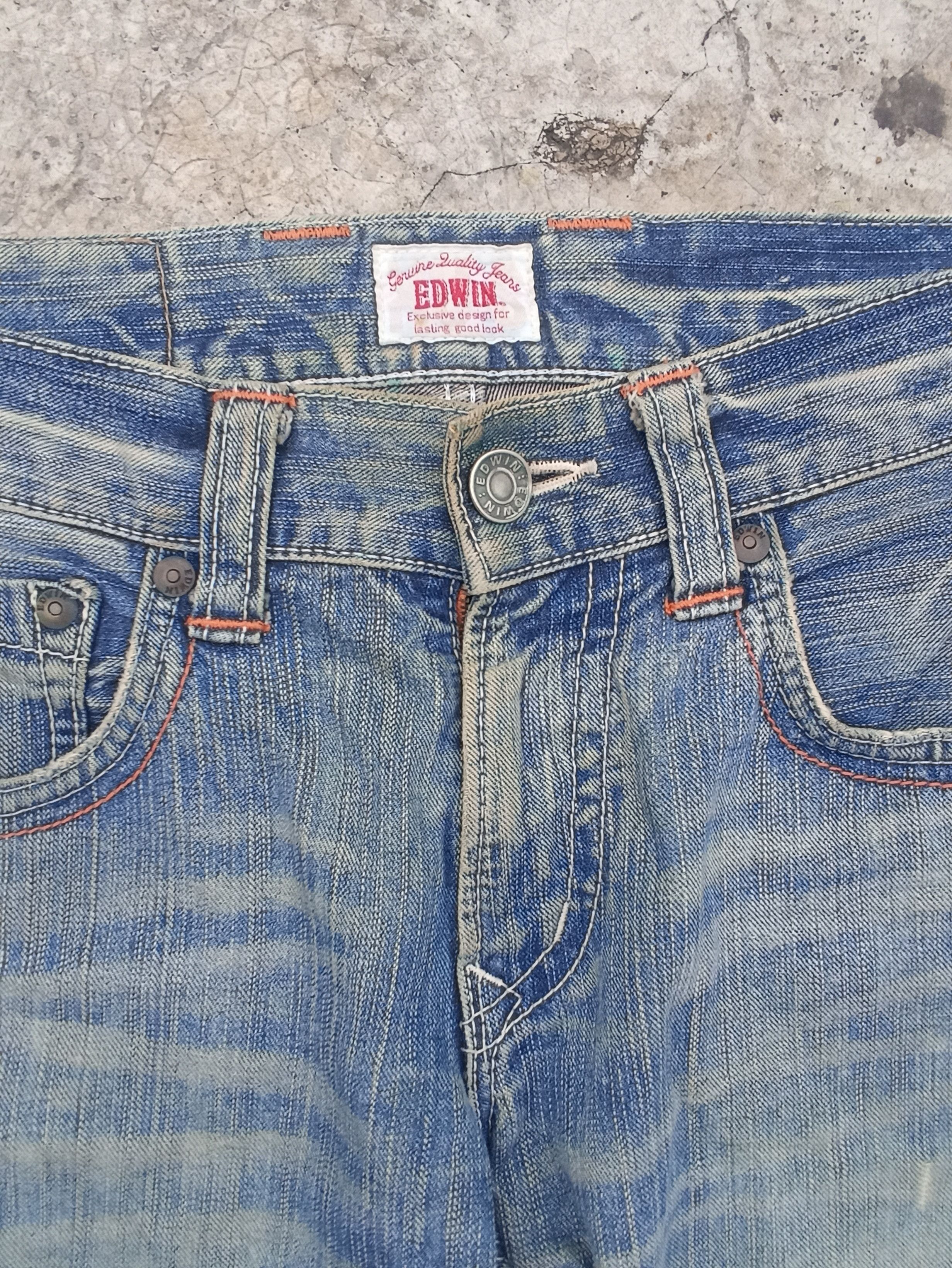 Edwin Vtg Edwin jeans washed LGB Street fashion Edwin Exclusive Size US 32 / EU 48 - 7 Thumbnail