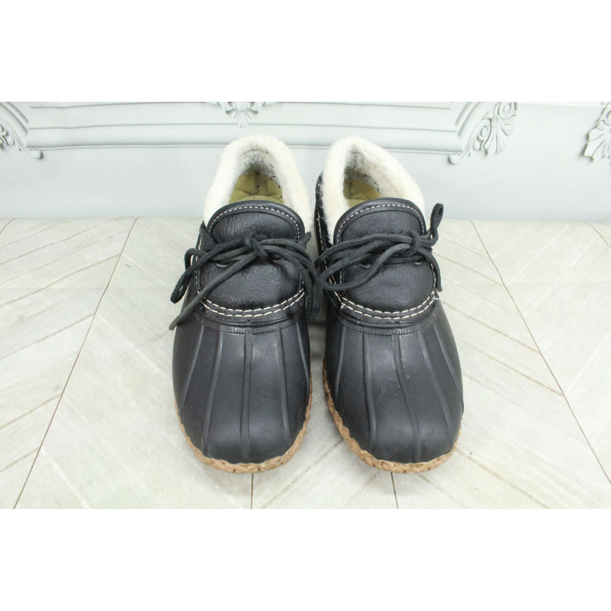 L.L. Bean × Leather LL Bean Women's Bean Boots Rubber Moc Sherpa Size US 6 / IT 36 - 1 Thumbnail