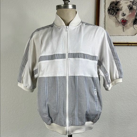 Dior VTG Dior Monsieur Mixed Media Seersucker Panel Short Sleeve Size US L / EU 52-54 / 3 - 1 Thumbnail