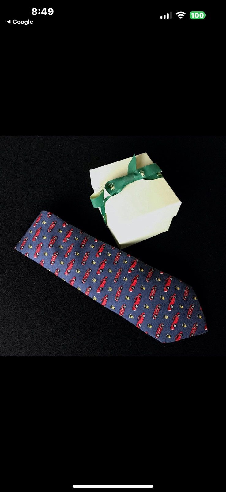 Rolex ROLEX Vineyard Vines Pebble Beach Concours MASERATI Tie Size ONE SIZE - 1 Thumbnail
