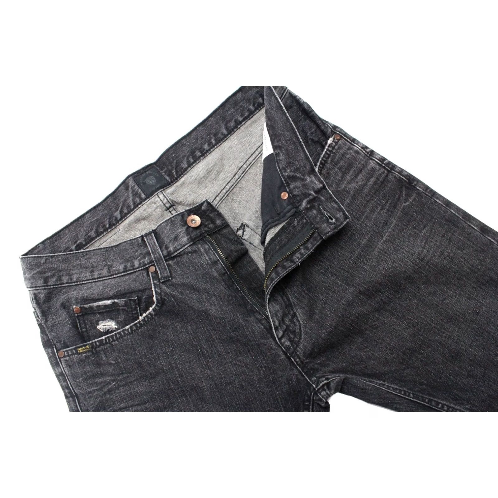 Tiger of Sweden Tiger Of Sweden Pistolero Darko Jeans Slim Men W32/L34 Black 34 Inseam Whiskers Ripped Size US 32 / EU 48 - 4 Thumbnail