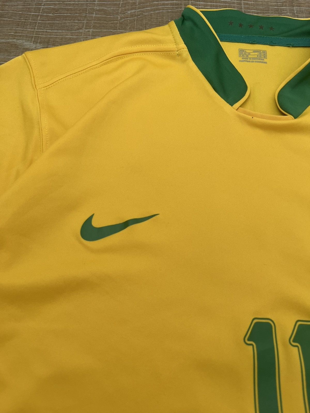 Nike RARE NIKE BRAZIL ROBINHO #11 HYPE BLOCKCORE STYLE JERSEY Size US L / EU 52-54 / 3 - 5 Thumbnail