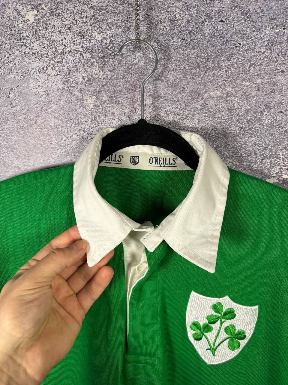 O'Neills Ireland Rugby Jersey Oneill's Vintage 80's Retro Large Size US L / EU 52-54 / 3 - 6 Thumbnail