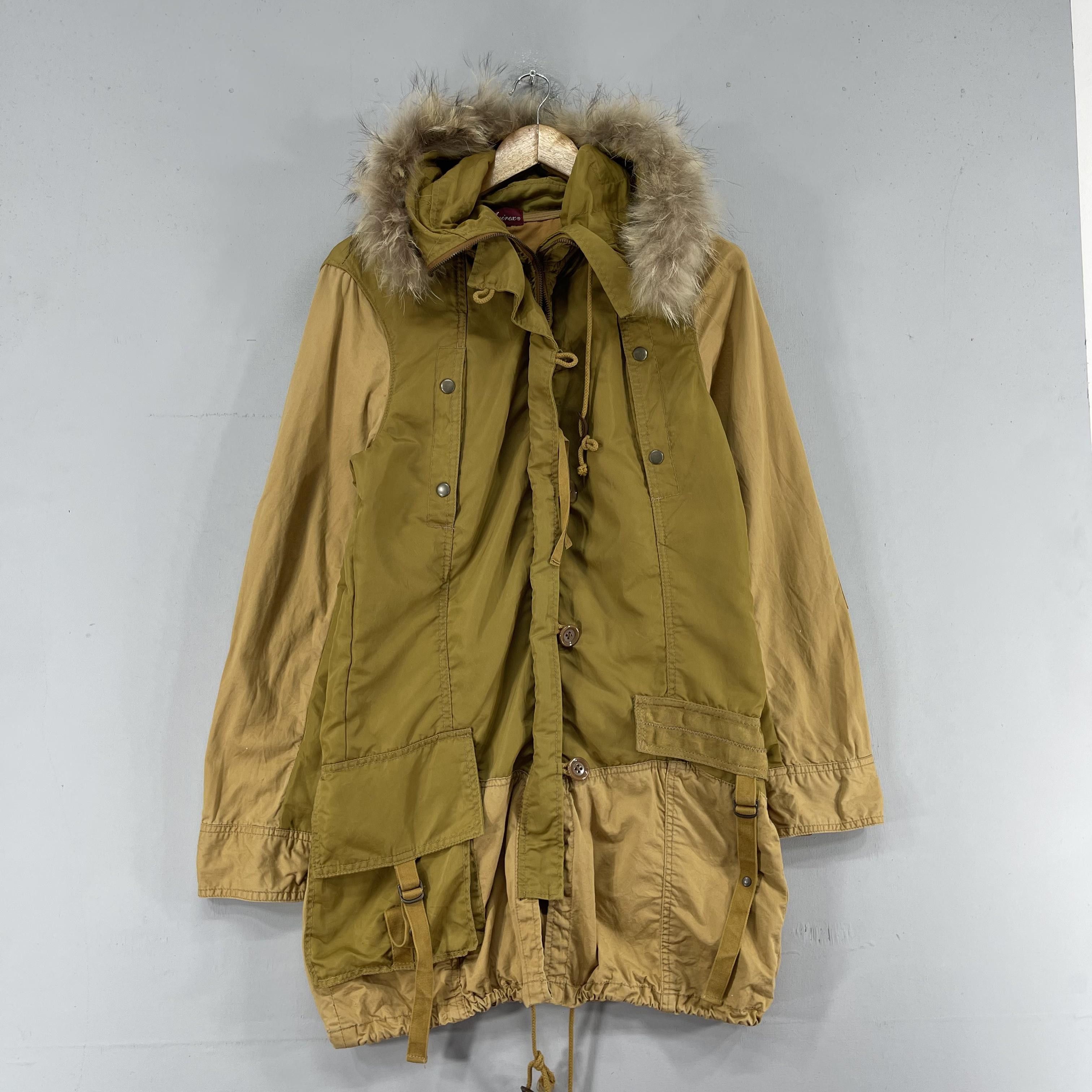 Avirex Vintage AVIREX Army Reconstruct Faux Fur Parka Jacket Size US S / EU 44-46 / 1 - 4 Thumbnail