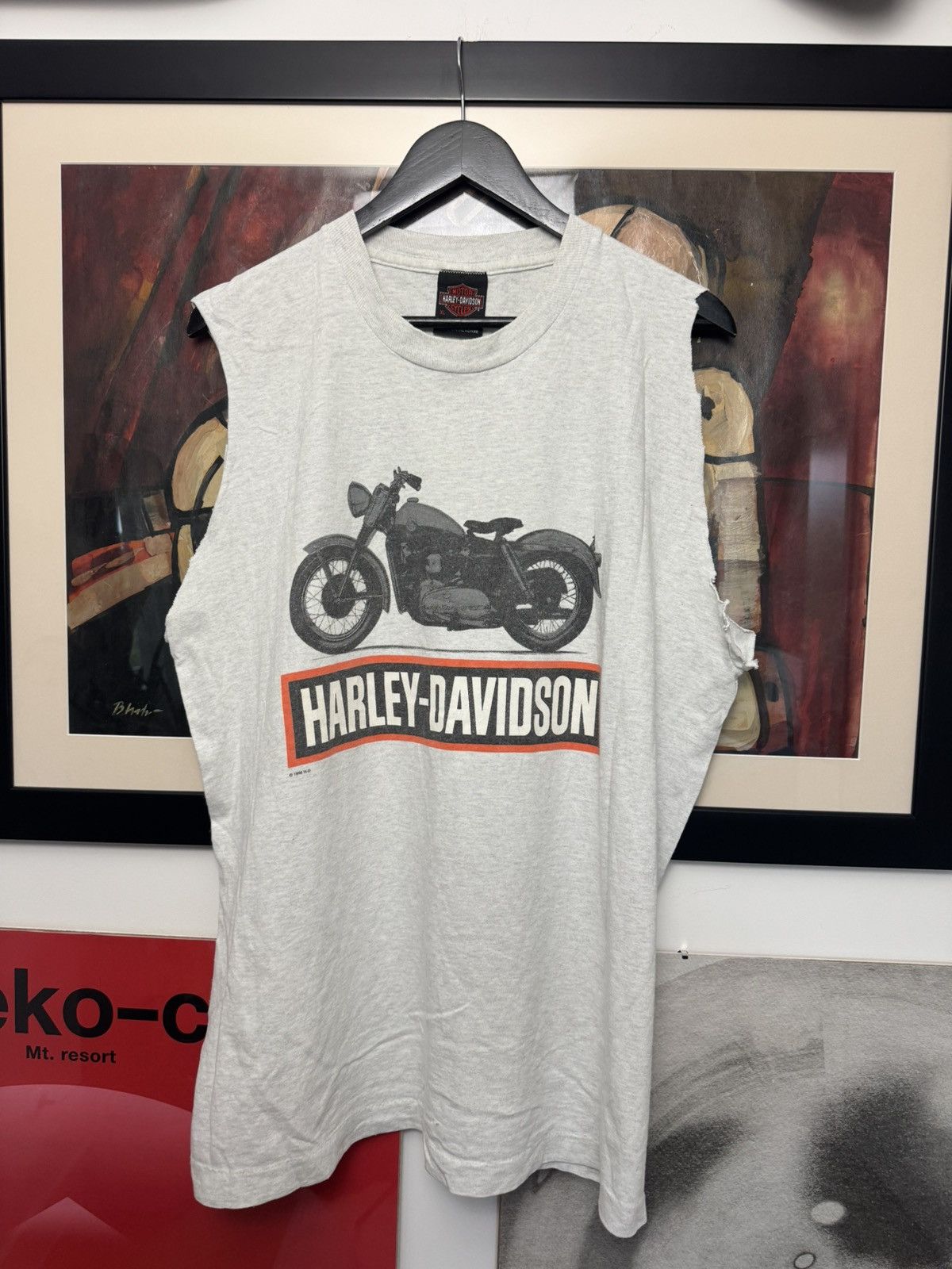 Harley Davidson Vintage 90s Harley Davidson Vintage Motor Cycles Tank Top Size US XL / EU 56 / 4 - 1 Thumbnail