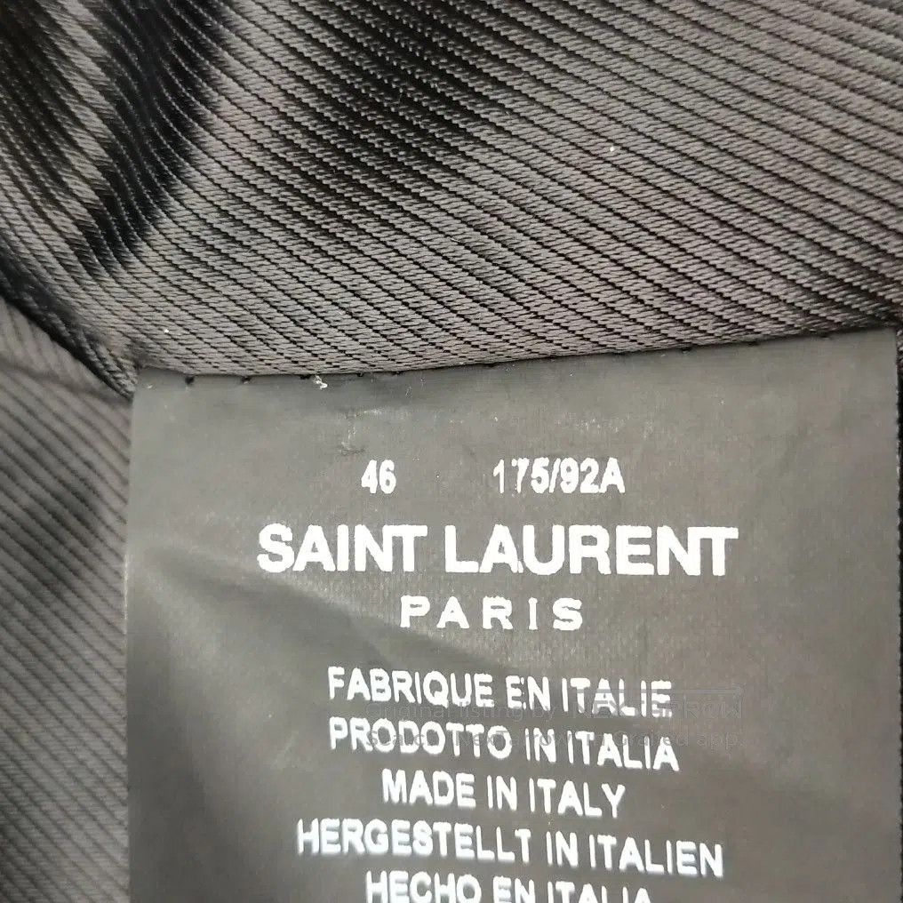 Saint Laurent Paris Saint Laurent Black Leather Biker Jacket XS. Size US M / EU 48-50 / 2 - 6 Thumbnail