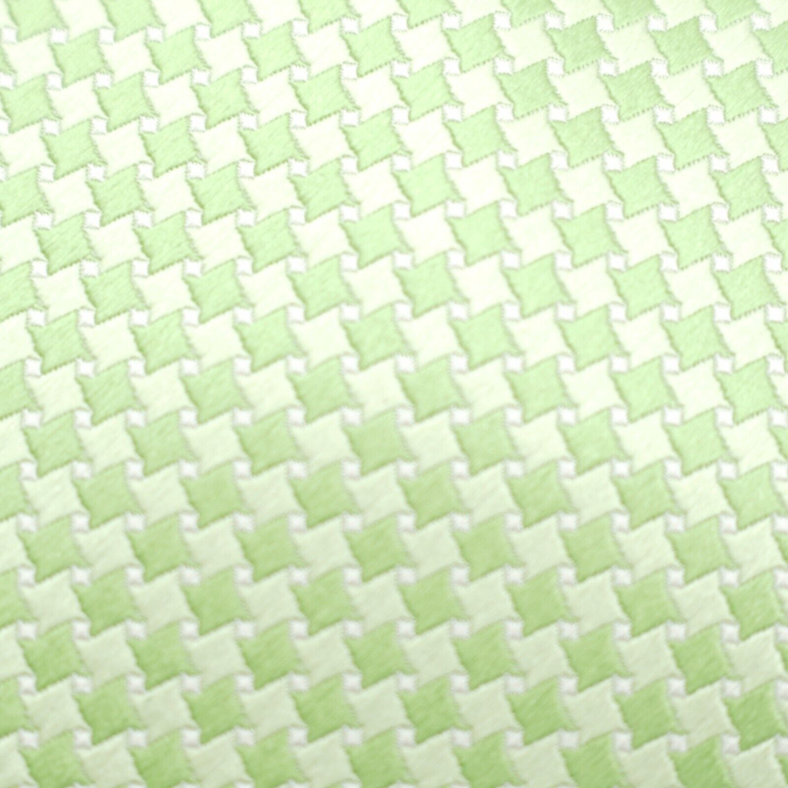 Designer Haines & Bonner Of London Green Woven Geometric Silk Tie Size ONE SIZE - 3 Thumbnail