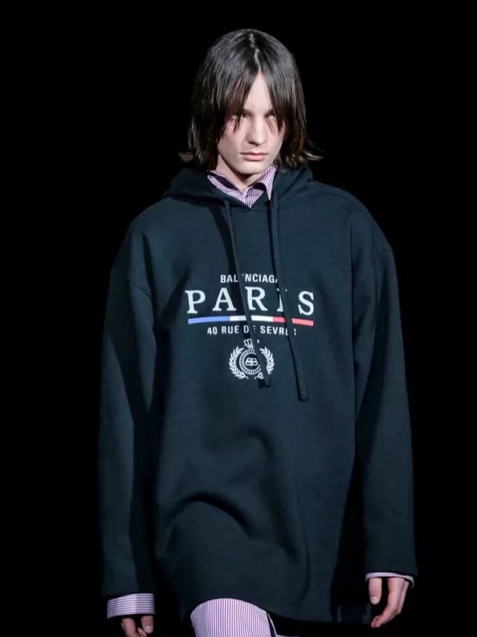 Balenciaga Balenciaga 19FW BB Paris Flag Hoodie Size US S / EU 44-46 / 1 - 1 Thumbnail