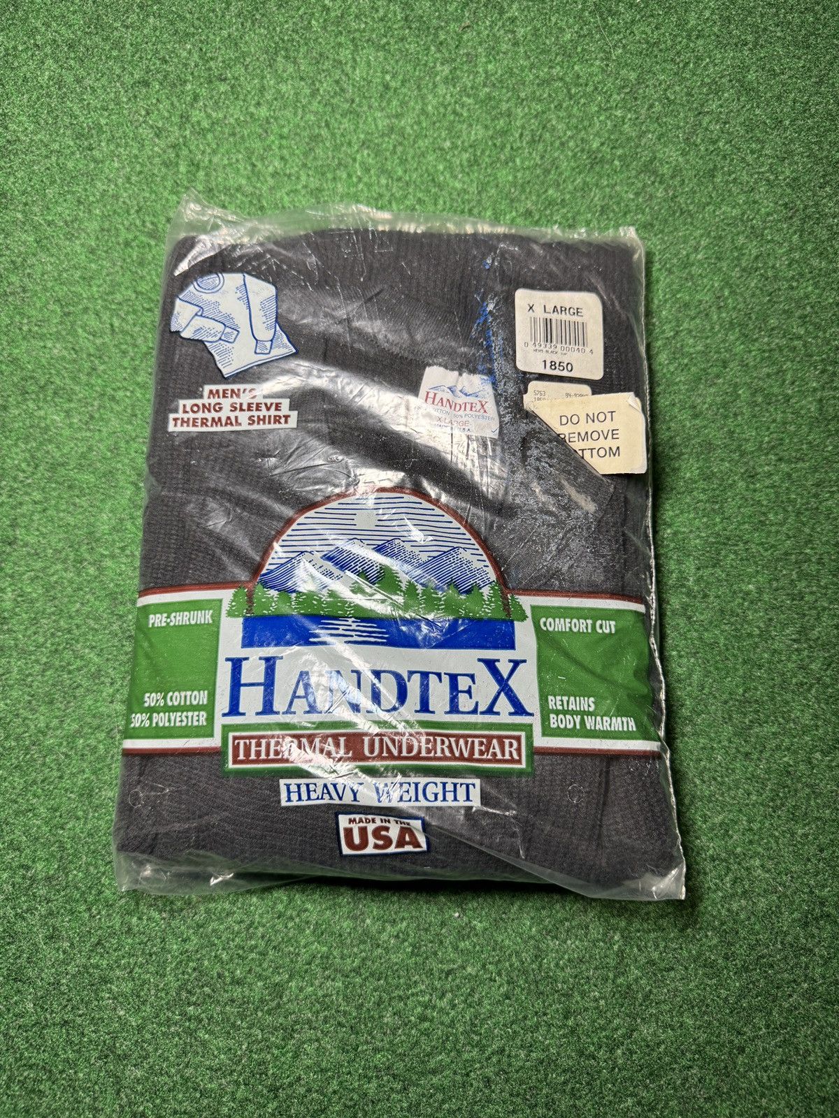 Vintage Vintage Handtex Black Thermal XL Long Sleeve Shirt Sealed Size US XL / EU 56 / 4 - 1 Thumbnail