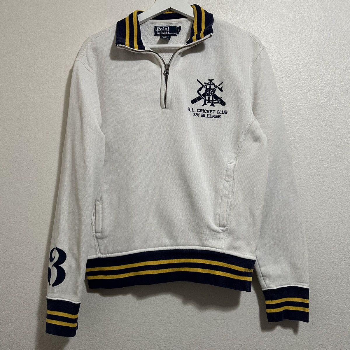 Polo Ralph Lauren Polo Ralph Lauren Blue Label Vintage Cricket Club Size US S / EU 44-46 / 1 - 1 Thumbnail