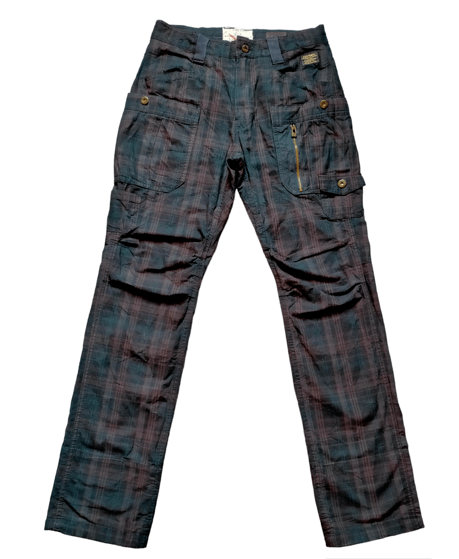 Hysteric Glamour Made in japan Back Number Tactical Multipocket Plaid Pants Size US 30 / EU 46 - 1 Thumbnail