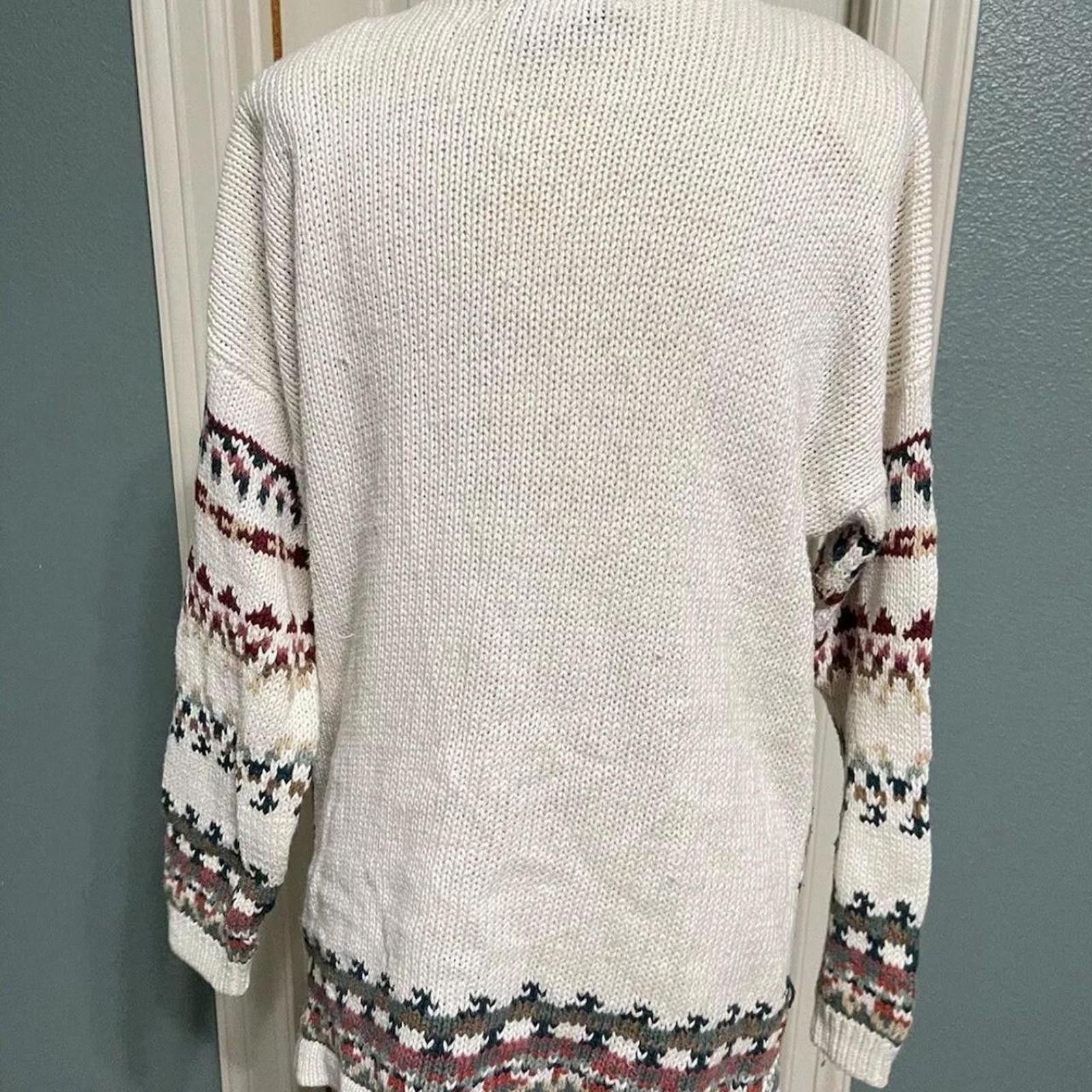 Other White and red vintage sweater fashion Size M / US 6-8 / IT 42-44 - 2 Thumbnail