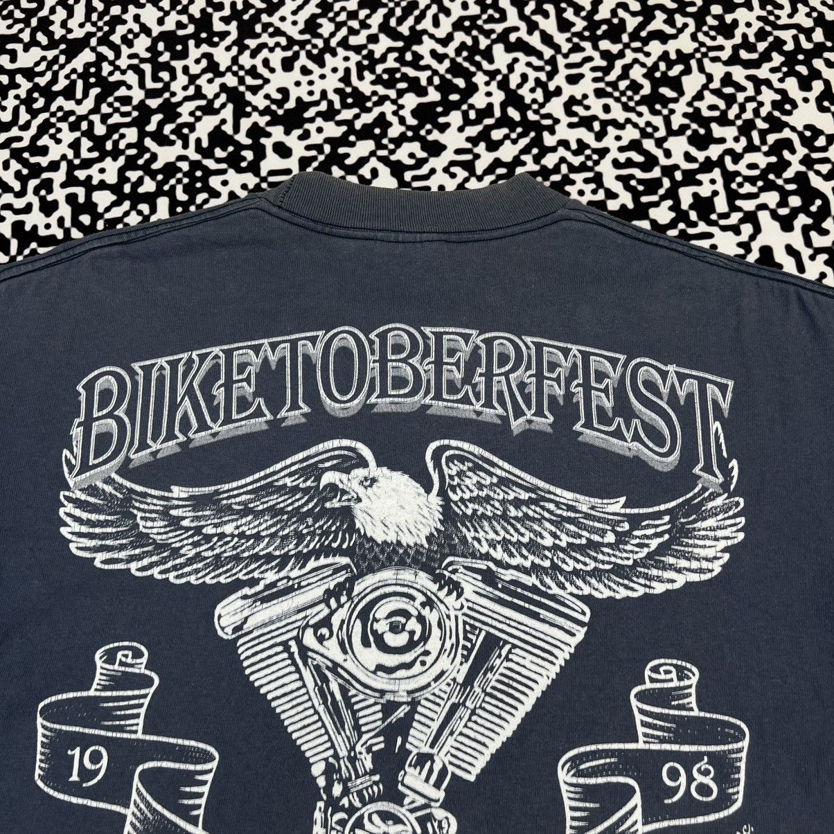 Harley Davidson Vintage 1998 Biketoberfest Harley Single Stitch Faded Tshirt Size US L / EU 52-54 / 3 - 12 Thumbnail