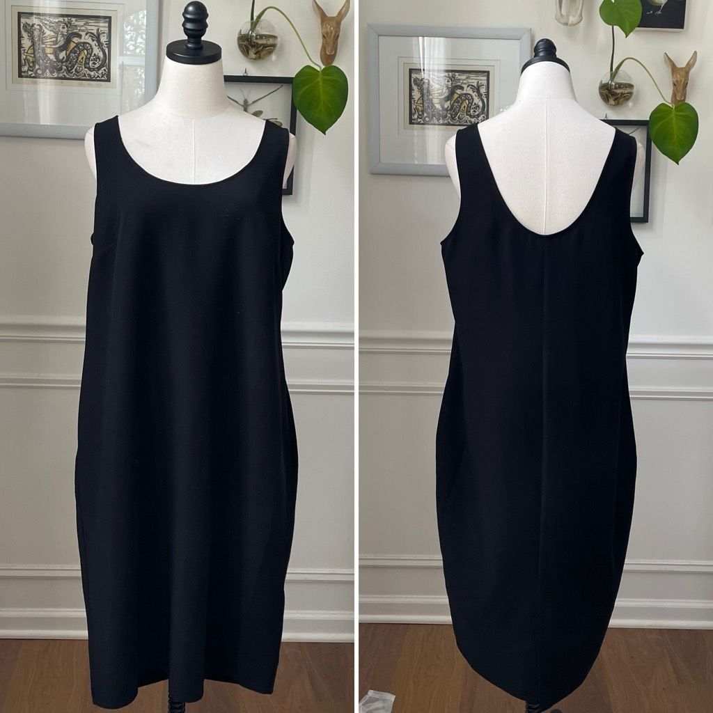 Other Universal Standard Remi Crepe Dress Black XS 12 10 Size L / US 10 / IT 46 - 2 Thumbnail