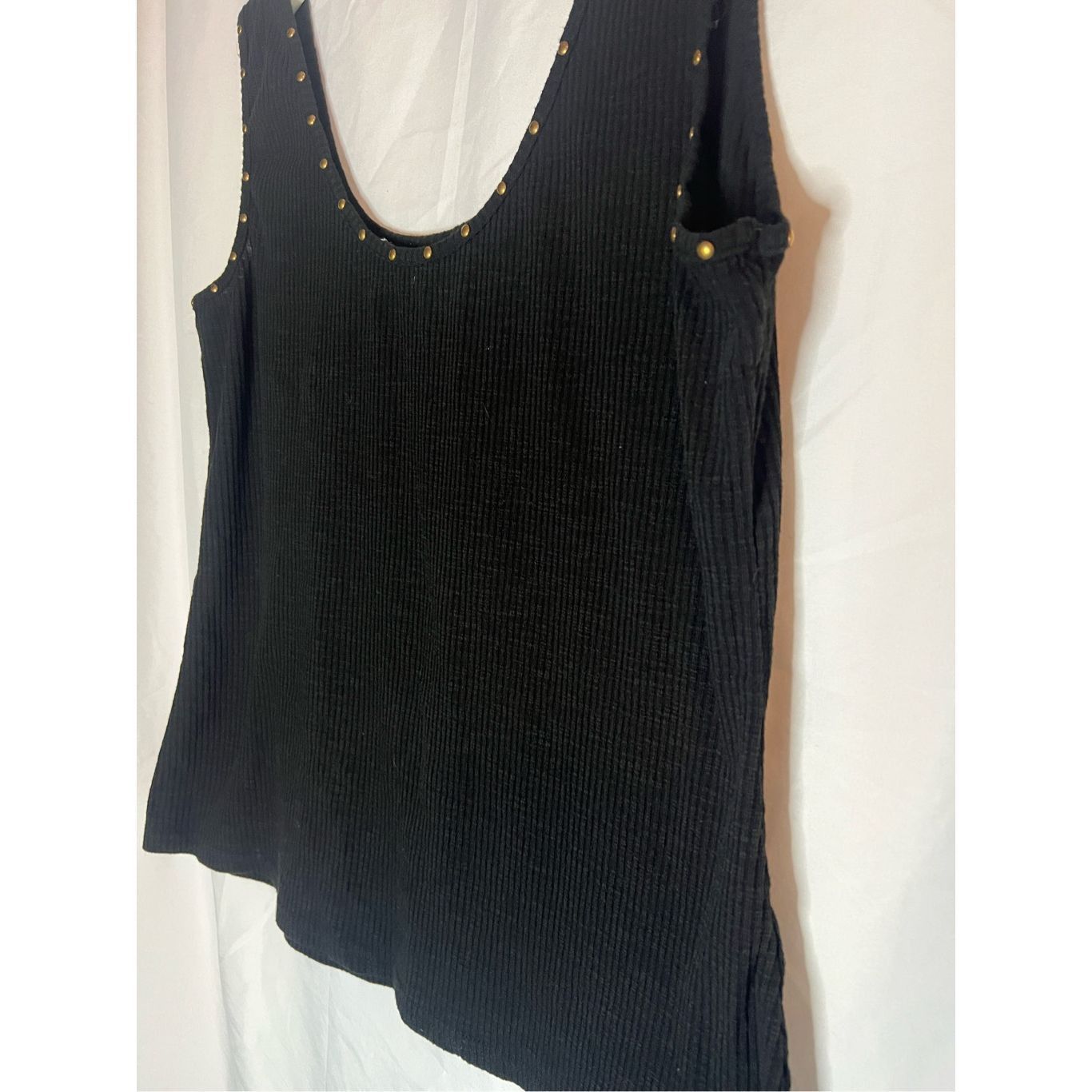 Other Pink Lily Take Your Best Shot Black Studded Trim Tank Top Wo Size XL / US 12-14 / IT 48-50 - 3 Thumbnail