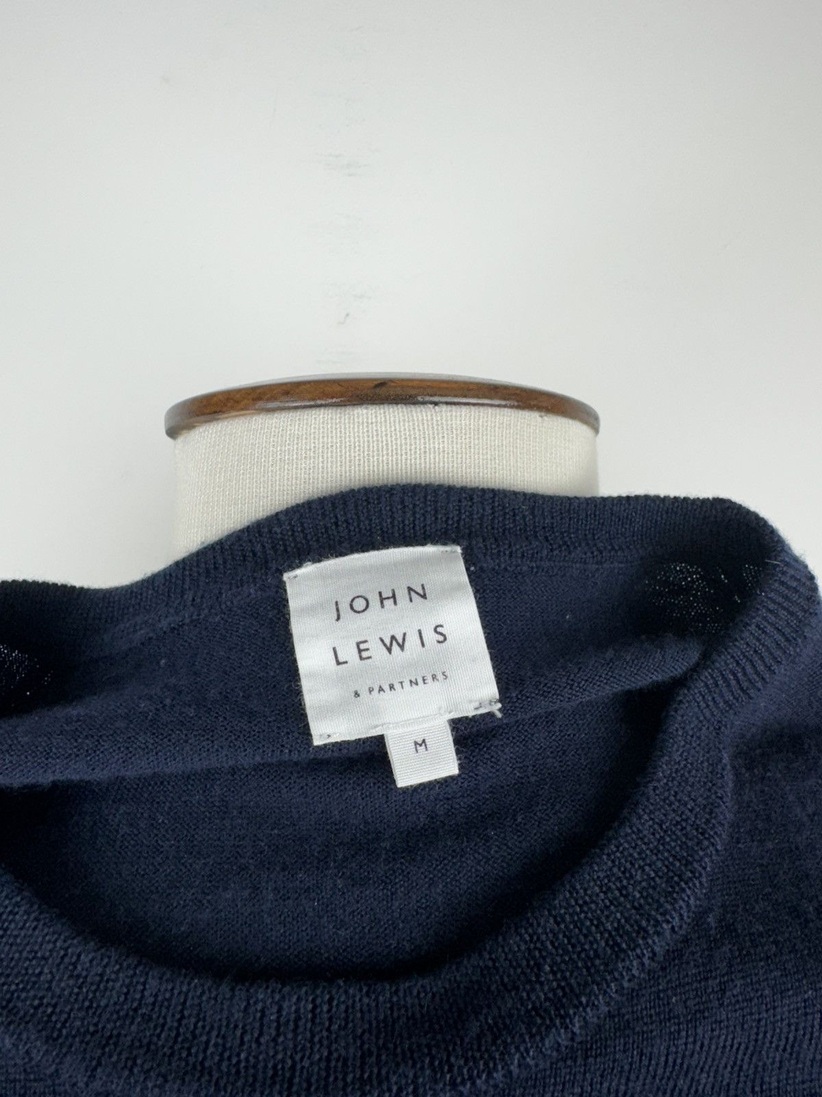 Japanese Brand John Lewis Wool Crew Neck Sweater Navy Blue Jumper size M Size US M / EU 48-50 / 2 - 4 Thumbnail