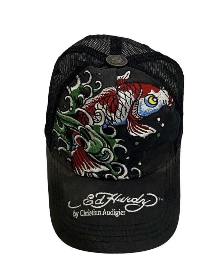 Ed Hardy Ed Hardy Koi Embroidered Hat Size ONE SIZE - 2 Thumbnail