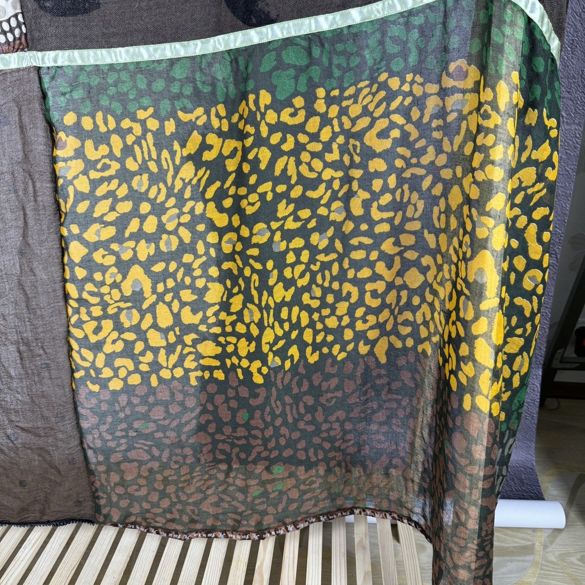 Other Fou de Lou Belgium designer multiprint big scarf vintage Size ONE SIZE - 7 Thumbnail